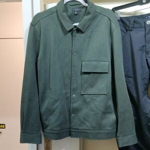 COS Men's Olive Shirt Jacket